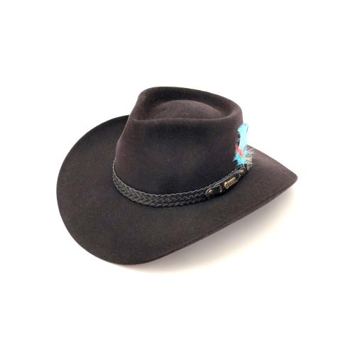 immagine che rappresenta il cappello akubra snowy river nero